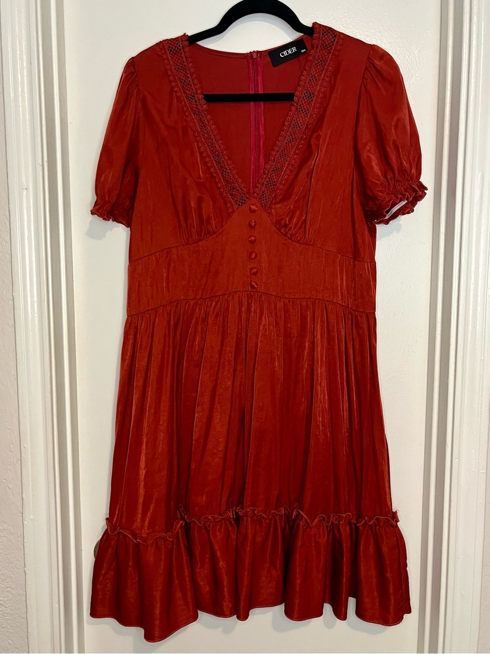 Cider Empire Waist Mini Dress
